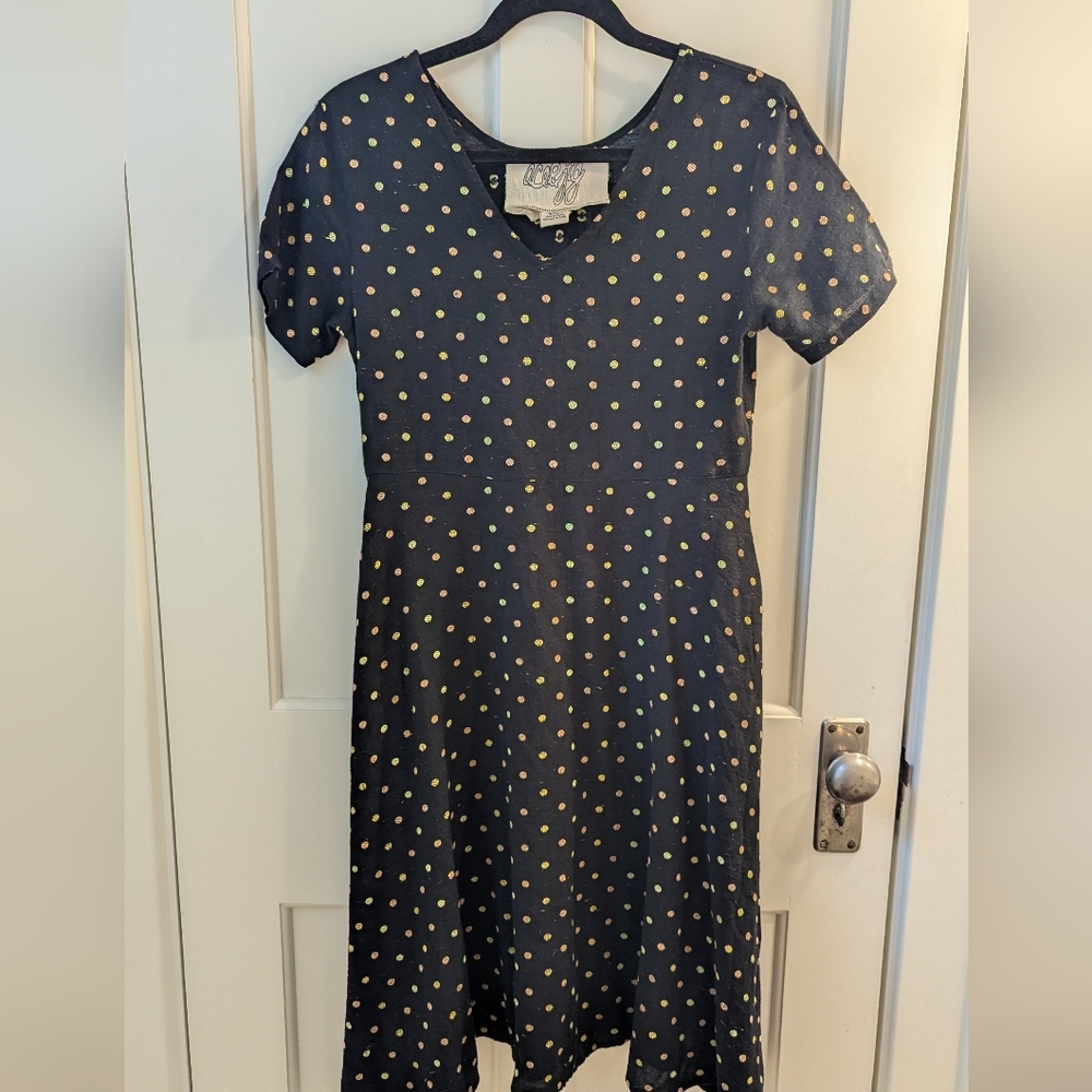 XXS Ace & Jig Dress Black With Polka Dots